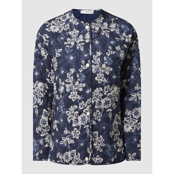 Mango quilted jacket in blue floral - Picture 3 of 6